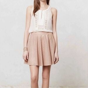 Anthro Sunday in Brooklyn Faux Leather Skirt Sz 0